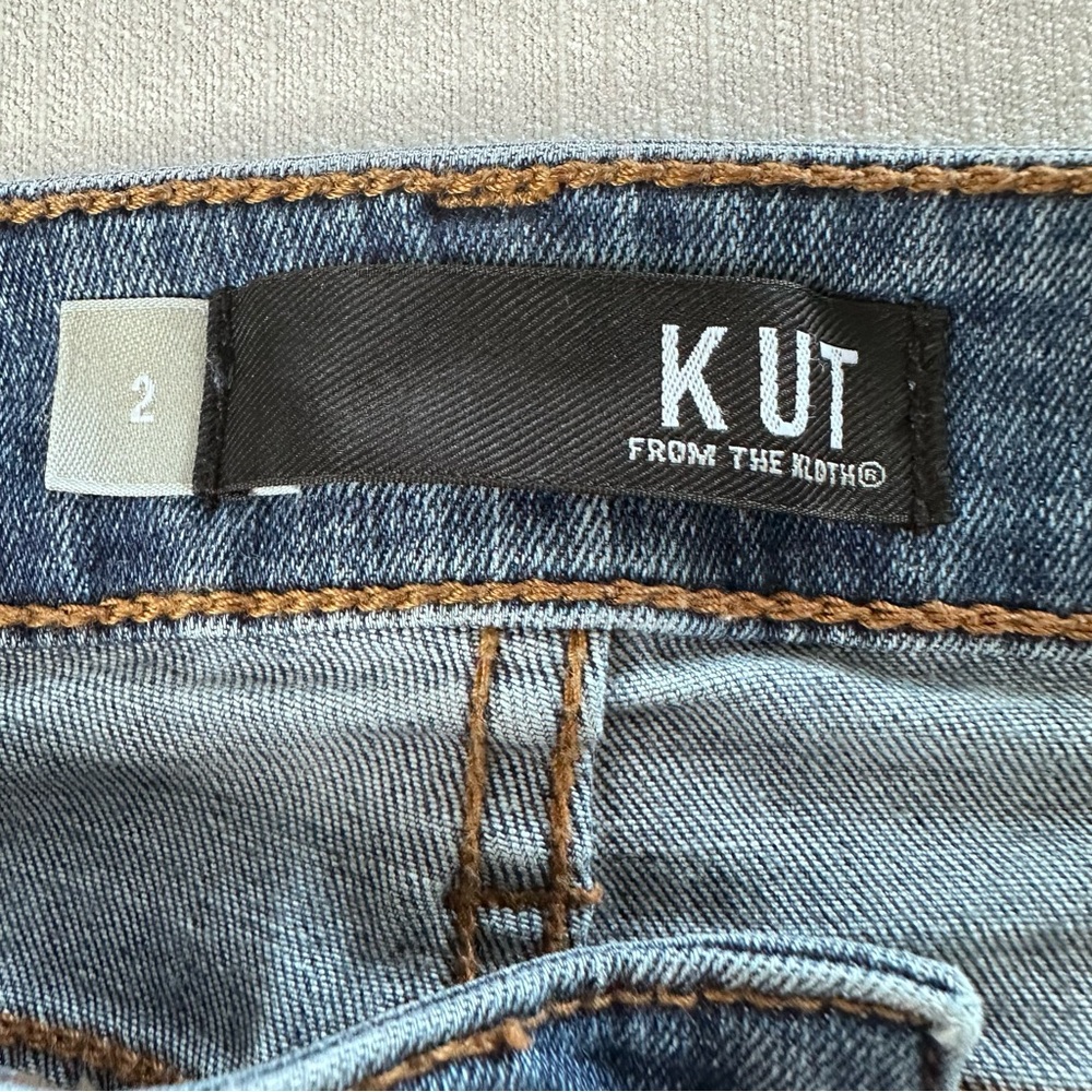 Kut from the Kloth MIA Fab Ab Toothpick Skinny High Rise Size 2 Stretch - Picture 4 of 11